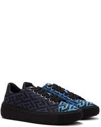 Versace Blue Greca Sneakers