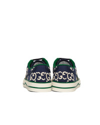 Gucci Navy Gg Tennis 1977 Sneakers
