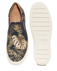 Vince Ace Palm Printed Slip On Sneakers