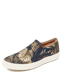 Vince Ace Palm Printed Slip On Sneakers