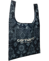 CARHARTT WORK IN PROGRESS Black Verse Shopping Bag Tote