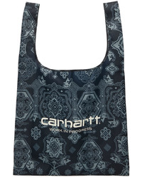 CARHARTT WORK IN PROGRESS Black Verse Shopping Bag Tote