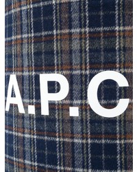 A.P.C. Checked Logo Tote