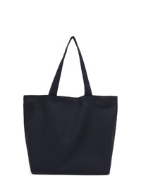 MAISON KITSUNÉ Navy Tricolor Fox Tote