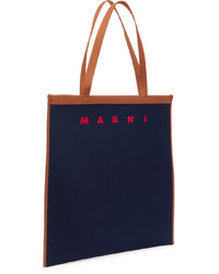 Marni Navy Trunk Soft Tote