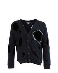 Charles Jeffrey Loverboy Distressed Buttoned Cardigan