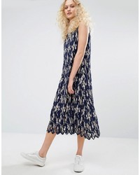 I Love Friday Pleated Cami Dress In Floral Print
