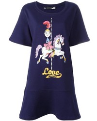 Love Moschino Printed T Shirt Dress