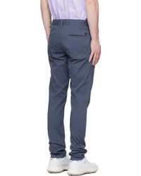 BOSS Navy Slim Fit Trousers