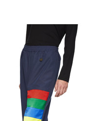 Xander Zhou Navy Stripe Trousers