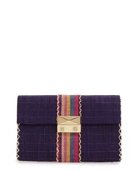 GOOD PEOPLE Woven Cocktail Clutch
