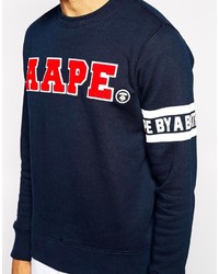 A Bathing Ape Aape By Sweatshirt With Aape Applique