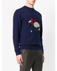 Lanvin Bird Head Patterned Sweater