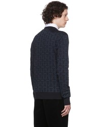 Salvatore Ferragamo Black Gancini Sweater