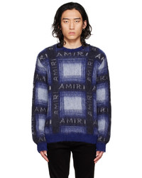 Amiri Blue Plaid Sweater