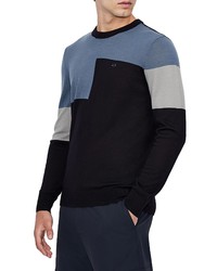 Armani Exchange Colorblock Wool Sweater
