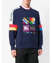 Burberry Colour Block Embroidered Archive Logo Sweater