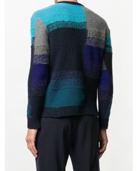 Roberto Collina Colour Block Knit Sweater