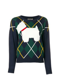 Boutique Moschino Dog Knit Sweater