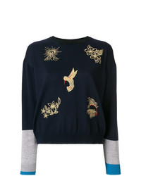 Stella McCartney Embroidered Colour Block Sweater