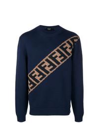 Fendi Ff Logo Knitted Sweater
