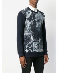 Balmain Graphic Print Sweater