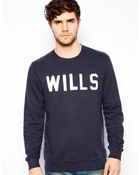 Jack Wills Sweatshirt With Wills Cracked Print