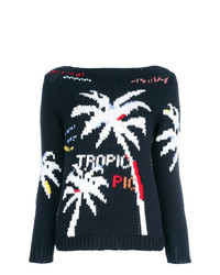 Ermanno Scervino Knitted Palm Tree Jumper