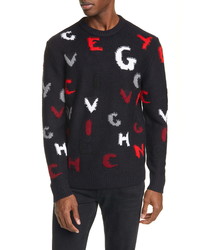 Givenchy Letters Crewneck Wool Sweater