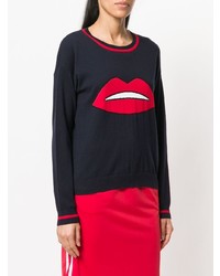 P.A.R.O.S.H. Lips Embroidered Sweater