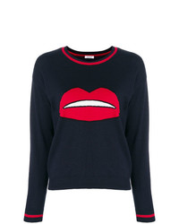 P.A.R.O.S.H. Lips Embroidered Sweater