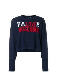 Love Moschino Logo Cropped Sweater
