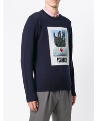 Fendi Logo Embroidered Sweater