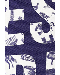 Kitsune Maison Kitsun Effortless French Printed Cotton Terry Sweatshirt