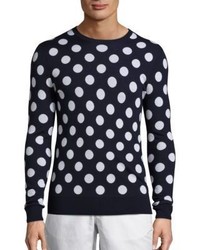 Michael Kors Michl Kors Big Dot Printed Merino Wool Sweatshirt