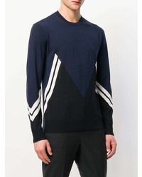 Neil Barrett Modernist Intarsia Sweater