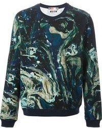 MSGM Marble Print Sweatshirt