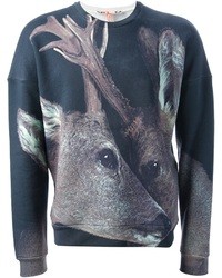 MSGM X Toilet Paper Deer Print Sweatshirt