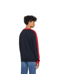 Polo Ralph Lauren Navy And Red Logo Sweater