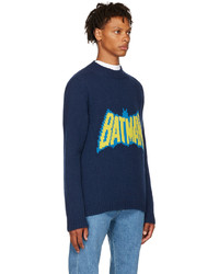 Lanvin Navy Batman Catwoman Edition Sweater