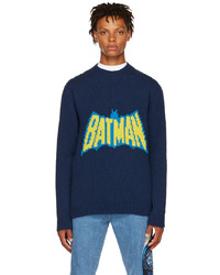 Lanvin Navy Batman Catwoman Edition Sweater