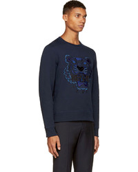 Kenzo Navy Embroidered Tiger Sweatshirt