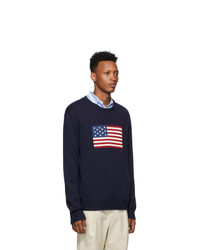 Polo Ralph Lauren Navy Flag Sweater