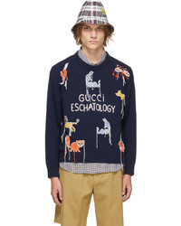 Gucci Navy Freya Hartas Edition Eschatology Sweater