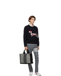 Thom Browne Navy Hector Icon Sweater