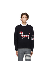 Thom Browne Navy Hector Icon Sweater