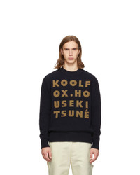 MAISON KITSUNÉ Navy Kool Fox Sweater
