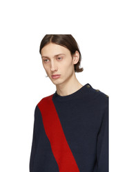 Rag and Bone Navy Silk Rex Sweater