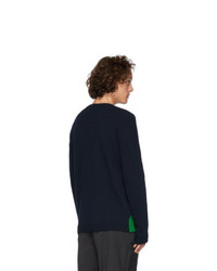 Valentino Navy Undercover Edition V Face Ufo Sweater