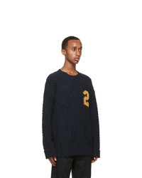 DSQUARED2 Navy Wool Sweater